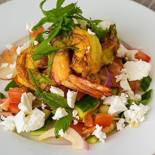 Golden Prawn Salad